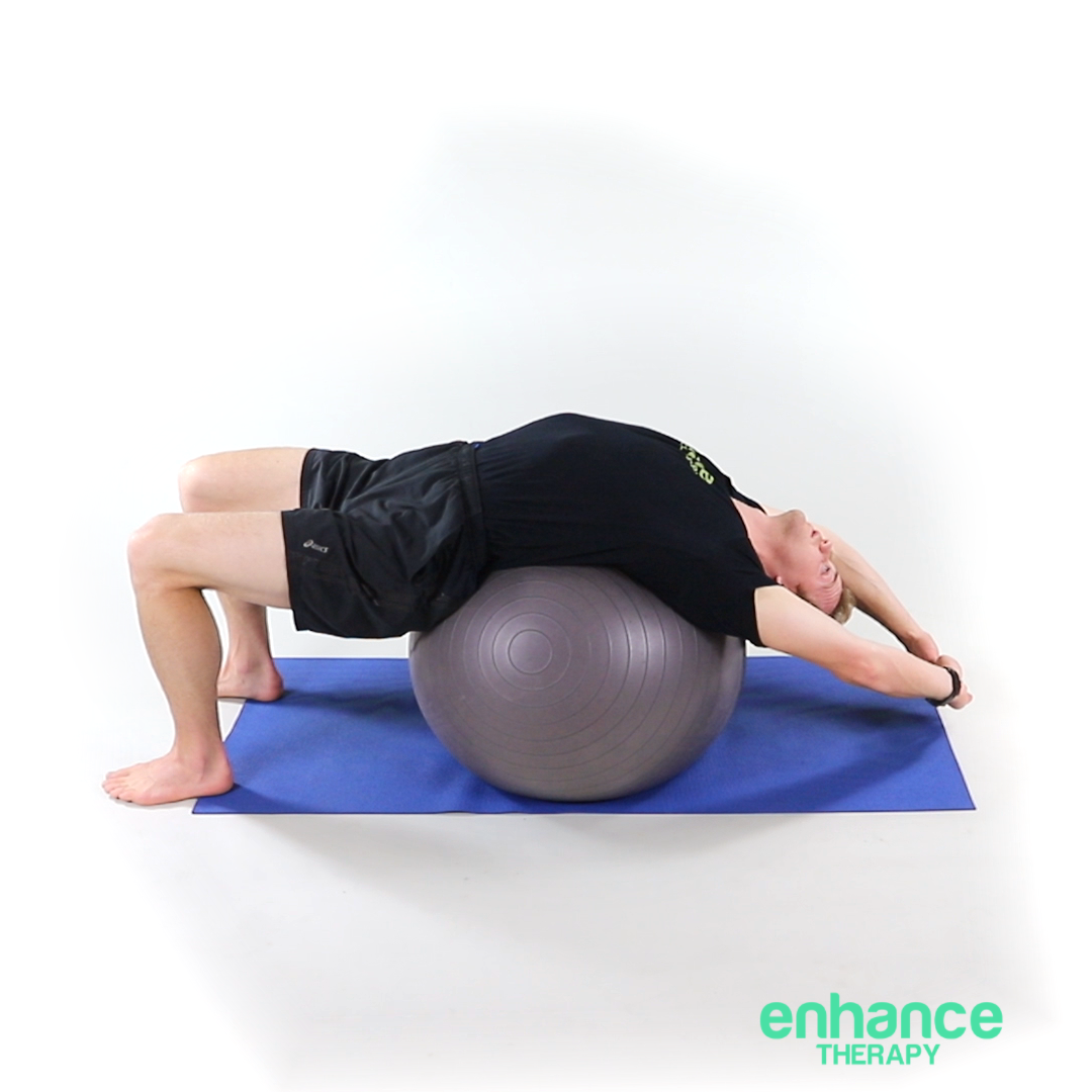 Trunk Extensions over Stability Ball FRAME Enhance Therapy